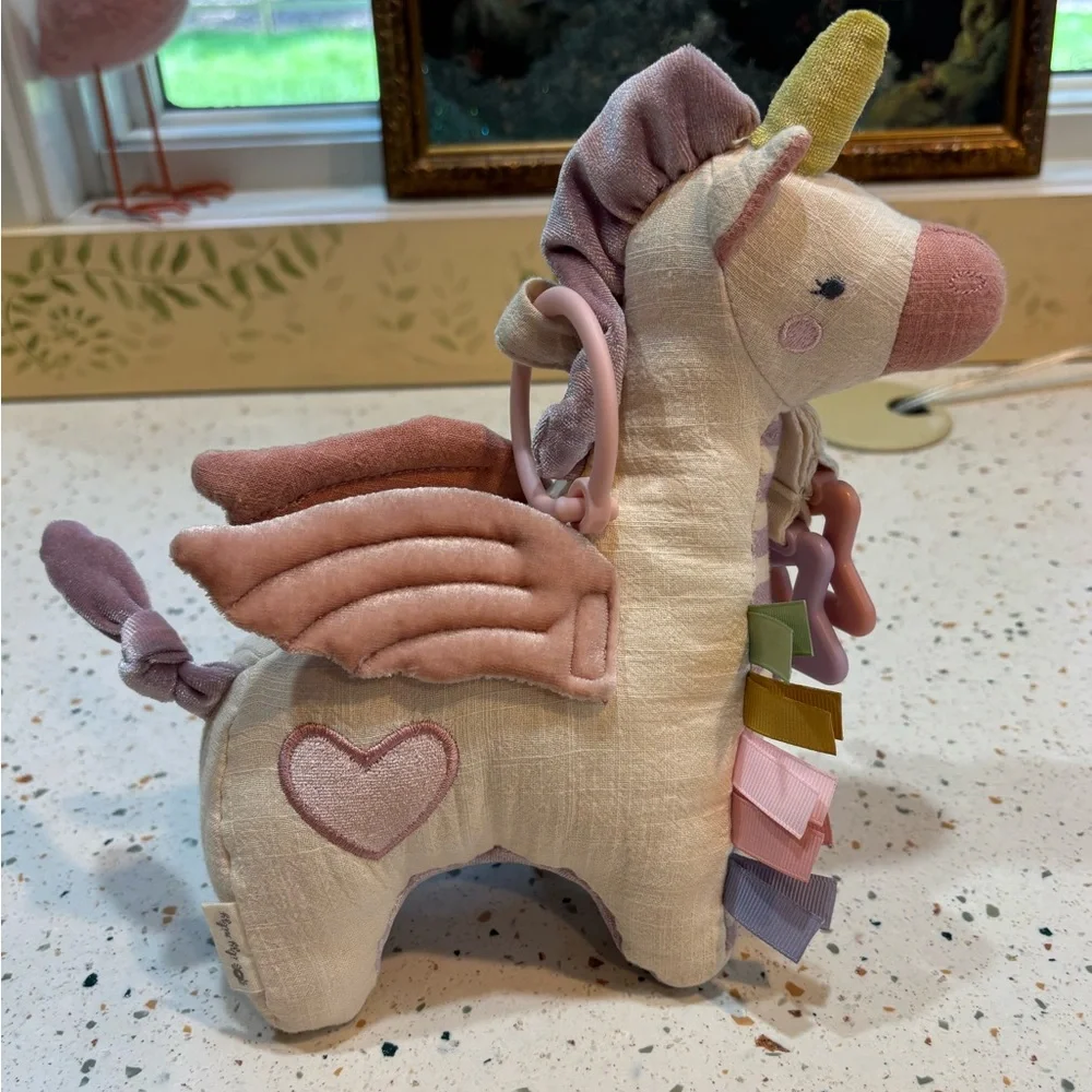 Itzy Ritzy Unicorn Baby‎ Toy Plush Crinkle Sensory Tags